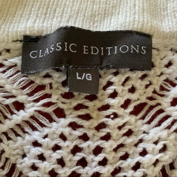 Classic Editions White Lacy Sweater - Picture 3 of 5